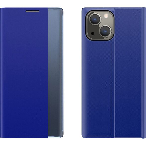 Hurtel Sleep Case pokrowiec etui z klapką typu Smart Cover iPhone 13 niebieski 9676338 9145576230978