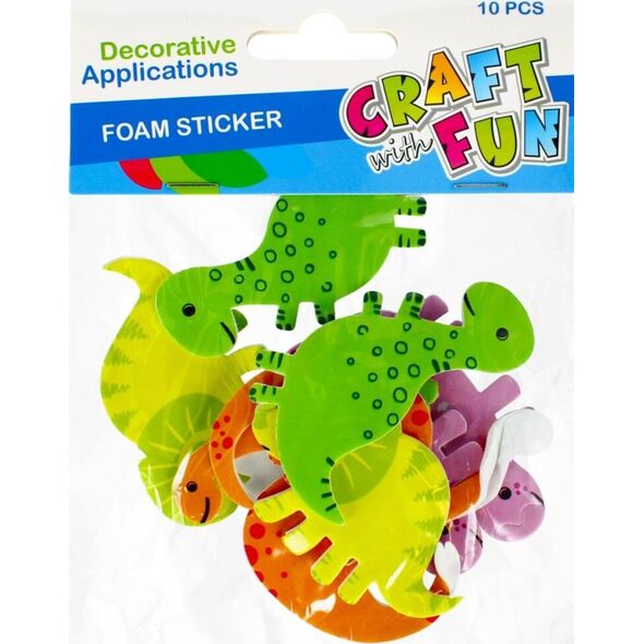Craft with Fun OZDOBA DEK EVA DINO SPRZYL 10SZT CF PBH 12/288 9699959 5908275191636