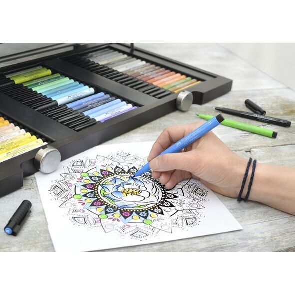 Faber-Castell pisaki kreślarskie Faber Castell Pitt czarny 4 szt 9728806 4005401671152