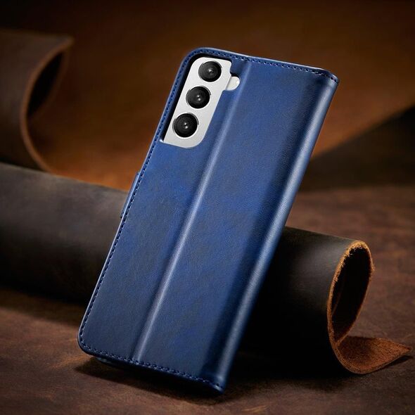 Hurtel Magnet Case elegancki futerał etui pokrowiec z klapką i funkcją podstawki Samsung Galaxy S22+ (S22 Plus) niebieski 9738613 9145576241899