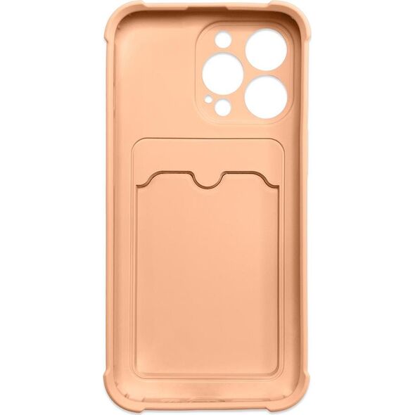 Hurtel Card Armor Case etui pokrowiec do iPhone 11 Pro Max portfel na kartę silikonowe pancerne etui Air Bag różowy 9738686 9145576235126
