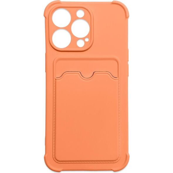 Hurtel Card Armor Case etui pokrowiec do Samsung Galaxy A32 4G portfel na kartę silikonowe pancerne etui Air Bag pomarańczowy 9738738 9145576236604