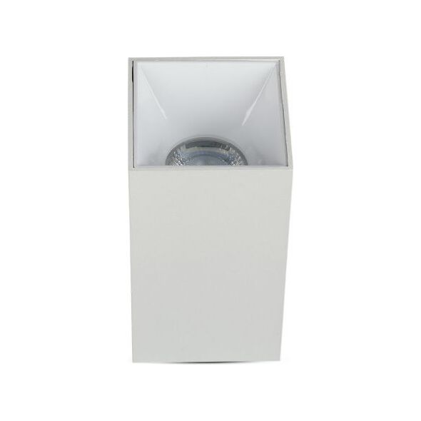 Lampa sufitowa V-TAC spot sufitowy VT-882 GU10 35W IP20 kwadrat 14 x 7,4 cm biały 9740398 3800157651882
