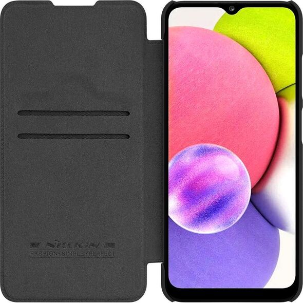 Nillkin Etui Nillkin QIN do Samsung Galaxy A03s EU (Czarne) uniwersalny 9750190 6902048222212