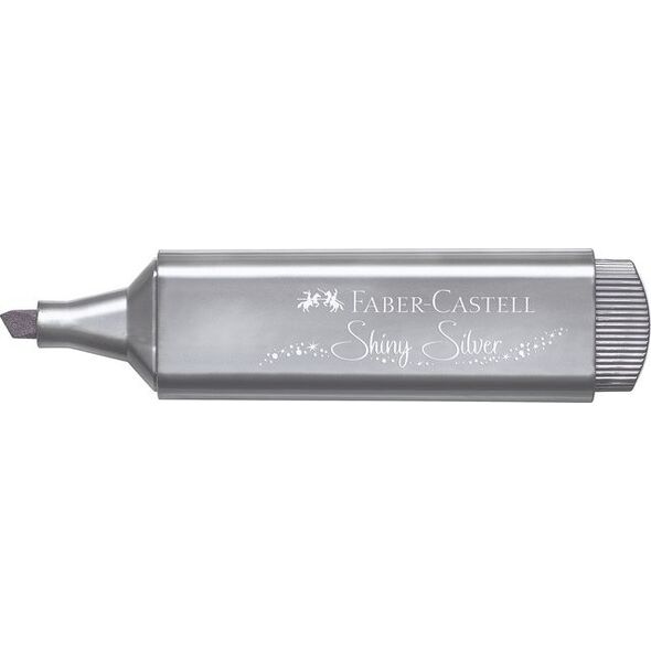 Faber-Castell zakreślacz 1546 metallic 11,3 x 2,5 cm srebrny 9768628 4005401546610