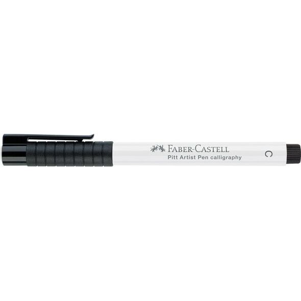 Faber-Castell pióro do kaligrafii Pitt C 2,5 mm 101 białe 9774234 4005401675013