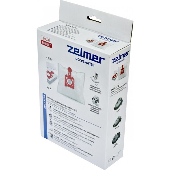 Worek do odkurzacza Zelmer Zestaw worków do odkurzaczy Safbag ZVCA333B + filtr 9804432 5908269347520