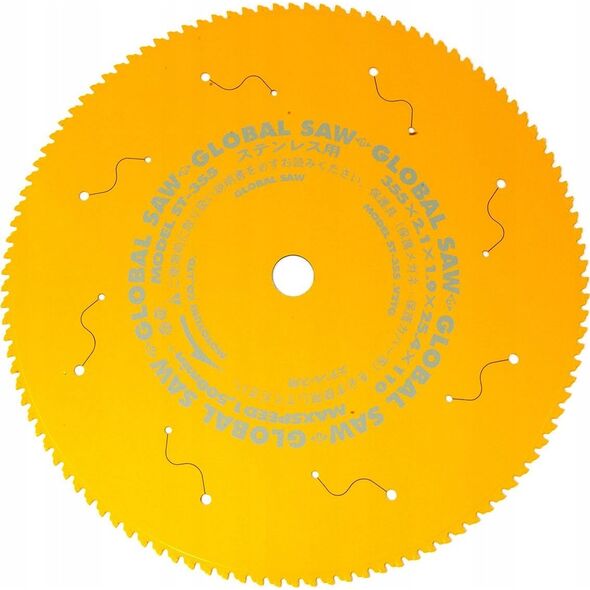 GLOBAL SAW Piła tarczowa do cięcia stali nierdzewnej GLOBAL SAW 355 x 2,1/1,7-1,9 x 25,4mm / 110z CERMET 9814952 4920350002768