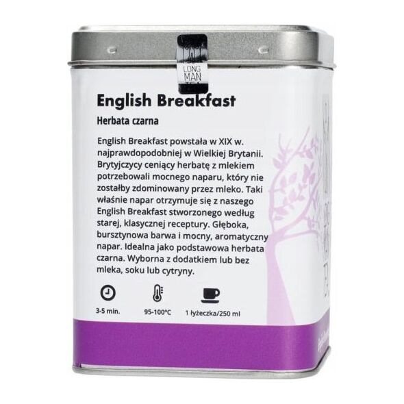 Long Man Tea Long Man Tea - English Breakfast - Herbata sypana - Puszka 120g 9818717 5903299988088