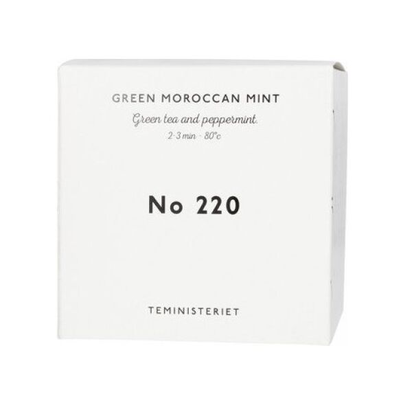 Teministeriet Teministeriet - 220 Green Moroccan Mint - Herbata Sypana 100g - Opakowanie Uzupełniające 9818743 7340023000230