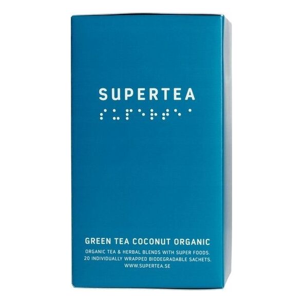 Teministeriet Teministeriet - Supertea Green Tea Coconut Organic - Herbata 20 Torebek 9818778 7340023000827