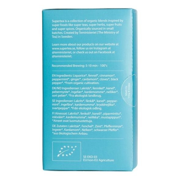 Teministeriet Teministeriet - Supertea Liquorice Fennel Digest - Herbata 20 Torebek 9818783 7340023000919