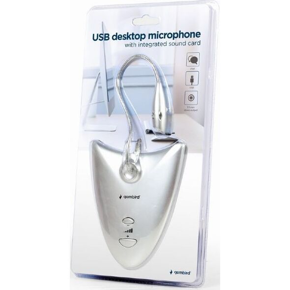 Mikrofon Gembird MIC-DU-01 ze zintegrowaną kartą dźwiękową 9856175 8716309117371