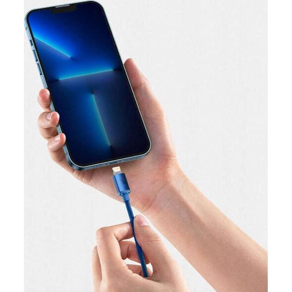 Kabel USB Baseus USB-C - Lightning 1.2 m Niebieski (baseus_20220224141920) 9895755 6932172602758