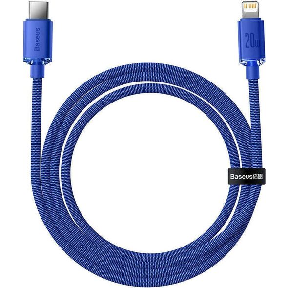 Kabel USB Baseus USB-C - Lightning 1.2 m Niebieski (baseus_20220224141920) 9895755 6932172602758