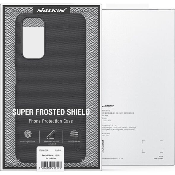Nillkin Nillkin Etui Frosted Shield do Xiaomi Redmi Note 11/Poco M4 Pro 5G czarne 9898630 6902048234734
