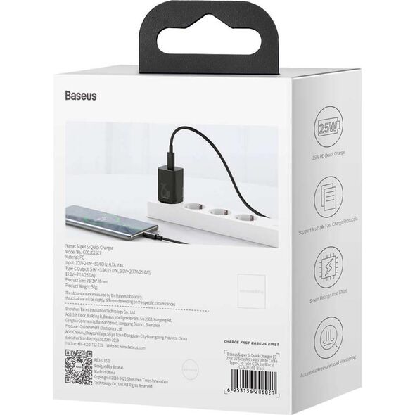 Ładowarka Baseus Super Si 2x USB-C 3 A (BSU3039) 9900620 6932172603724
