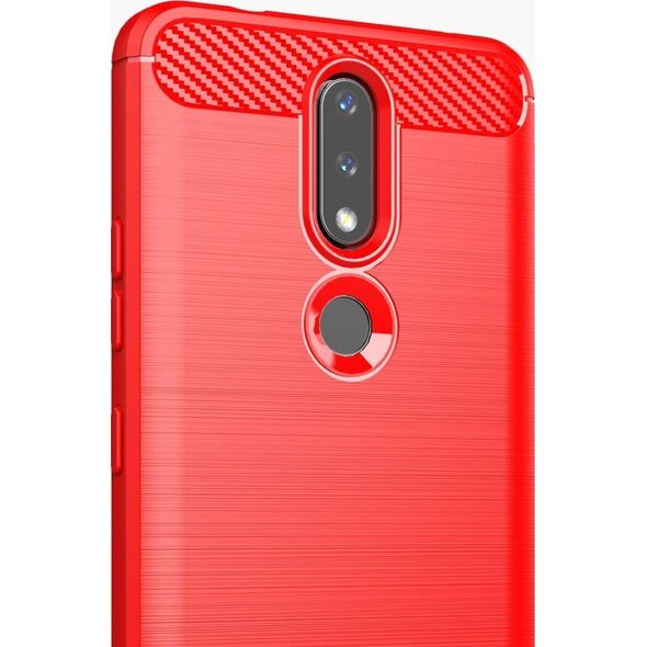 Hurtel Carbon Case elastyczne etui pokrowiec Nokia 2.4 czarny 9902432 9145576232170