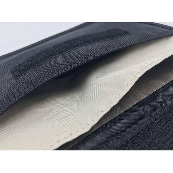 Hurtel Etui antykradzieżowe na klucze samochodowe telefon blokujące fale radiowe Faraday Box klatka Faradaya 20 cm x 11 cm czarny 9902701 9111201906839