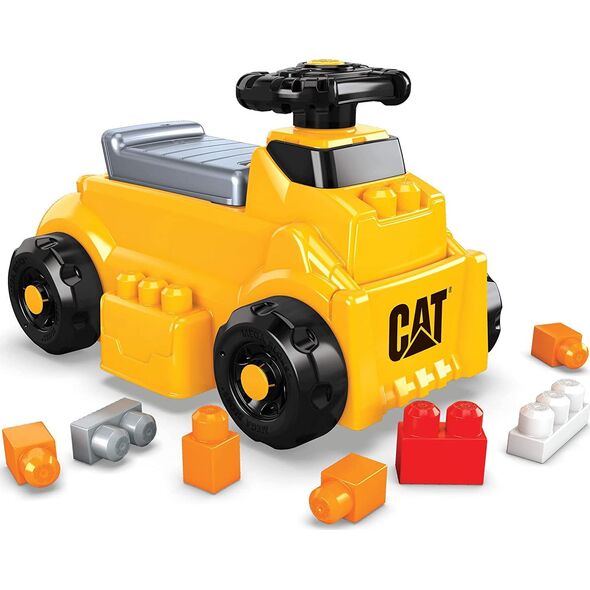 Mega Bloks Mega Bloks Mega Bloks CAT Build N Play Ride On Ride On (Yellow/Black) 9915345 194735024261