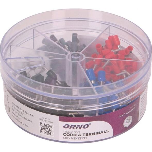 Orno ORNO ZESTAW TULEJEK 400 SZT OR-AE-13137 9919839 5900378650096