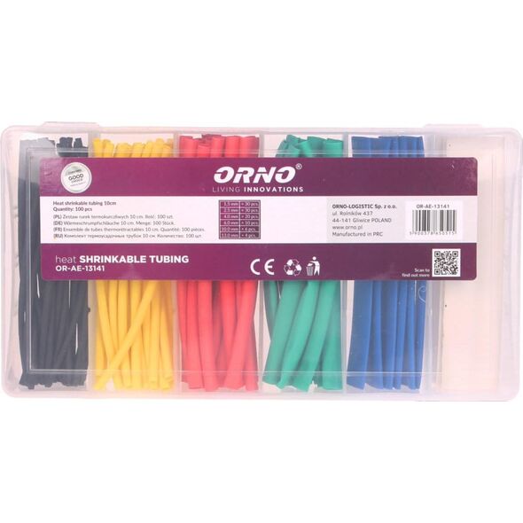 Orno ORNO ZESTAW RUREK TERMOKURCZLIWYCH WIELOKOLOROWE OR-AE-13141 9919840 5900378650515