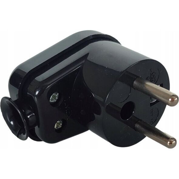 Orno ORNO WTYCZKA GUMOWA Z UCHWYTEM IP44 CZARNA 2P+Z WT-16/CZARNY 9919845 5907522194963