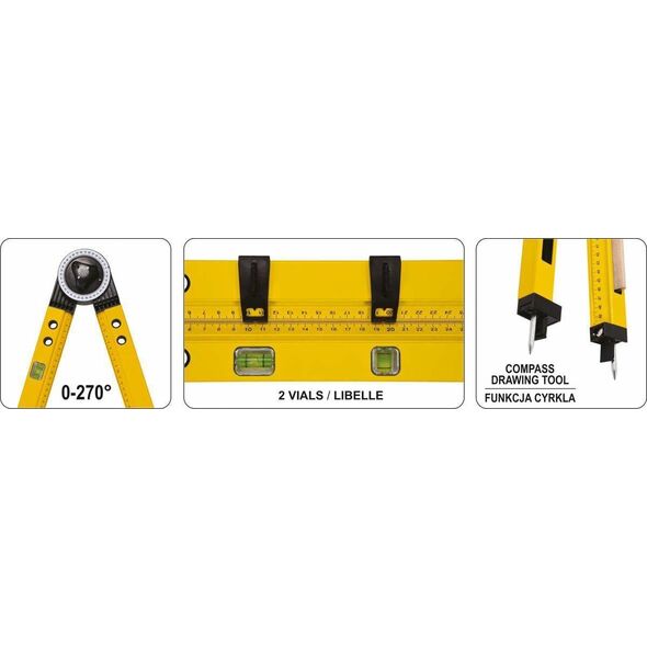 Vorel VOREL KĄTOMIERZ NASTAWNY BUDOWLANY 500mm T18790 9921644 5906083056178