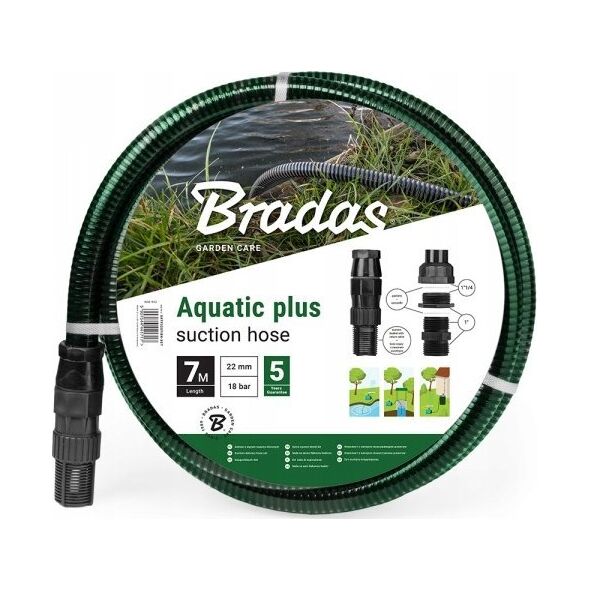 Bradas WĄŻ SSAWNO-TŁOCZNY 7M AQUATIC PLUS SATP2207/BK-SET 9921794 5907544441717