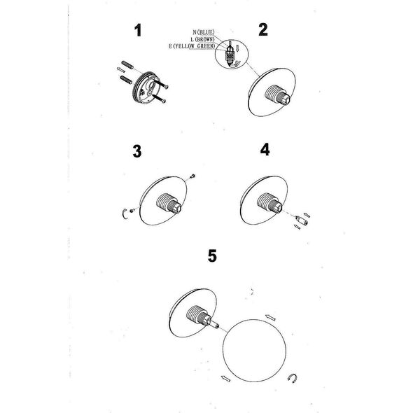 Lampa sufitowa Markslojd Plafon LAMPA sufitowa MINI 108344 Markslojd szklana OPRAWA kula ball IP44 biała czarna 9934665 7330024602809