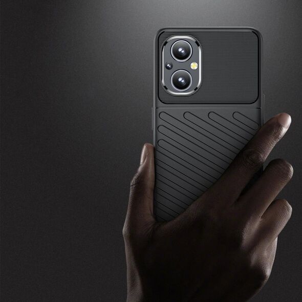 Hurtel Thunder Case elastyczne pancerne etui pokrowiec OnePlus Nord N200 5G czarny 9939018 9145576240151