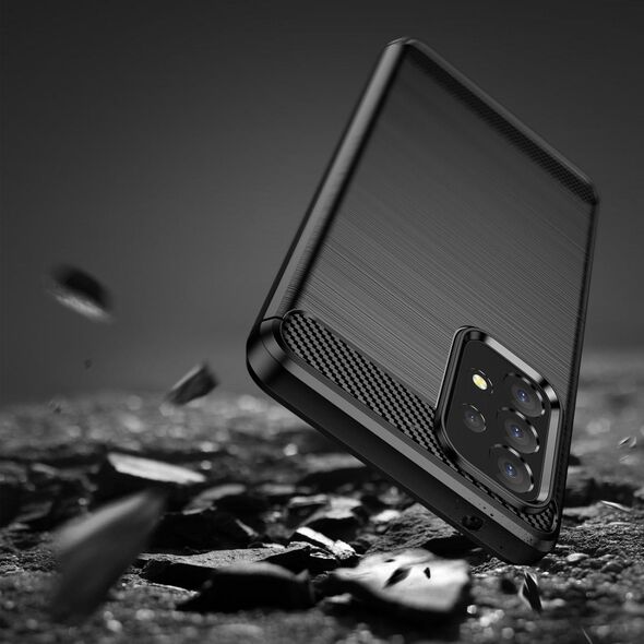 Hurtel Carbon Case elastyczne etui pokrowiec Samsung Galaxy A53 5G czarny 9939019 9145576240090
