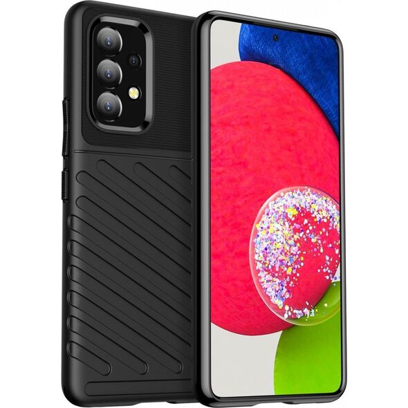 Hurtel Thunder Case elastyczne pancerne etui pokrowiec Samsung Galaxy A53 5G czarny 9939038 9145576240212