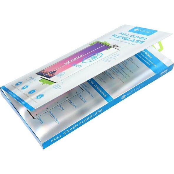 Partner Tele.com Szkło hybrydowe Bestsuit Flexible 5D Full Glue do Samsung Galaxy S22 Ultra czarny (Hot Bending) - działający czytnik 9939460 5903396145025
