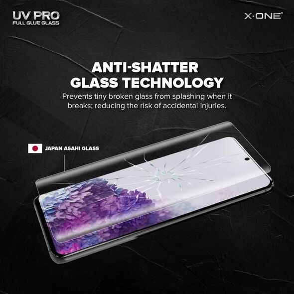 Partner Tele.com Szkło hartowane X-ONE UV PRO - do Samsung Galaxy S22 Ultra (case friendly) - działający czytnik 9939463 5903396144189