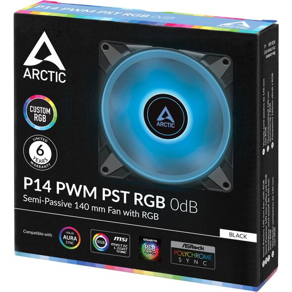 Wentylator Arctic P14 PWM PST RGB 0dB (ACFAN00238A) 9948999 4895213703475
