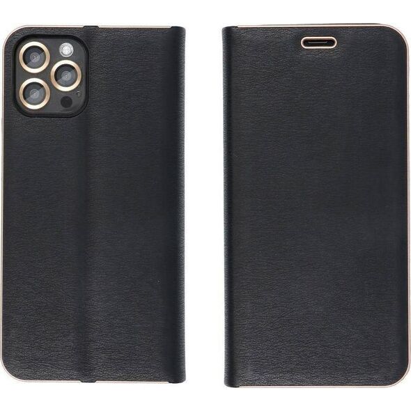 ForCell ETUI Kabura Forcell LUNA Book Gold do iPhone 13 czarny CASE 10009463 5903396120732