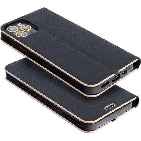 ForCell Etui Kabura Forcell LUNA Book Gold do SAMSUNG S22 czarny 10009488 5903396133961
