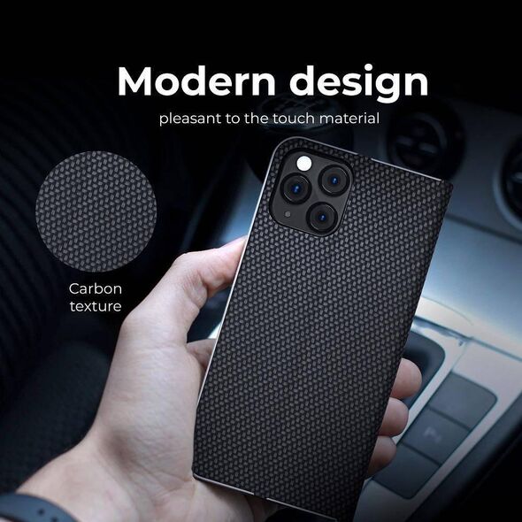 ForCell Kabura Forcell LUNA Book Carbon do XIAOMI Mi 11 Lite 5G / Mi 11 Lite LTE ( 4G ) / Mi 11 Lite NE czarny 10009518 5903396136641