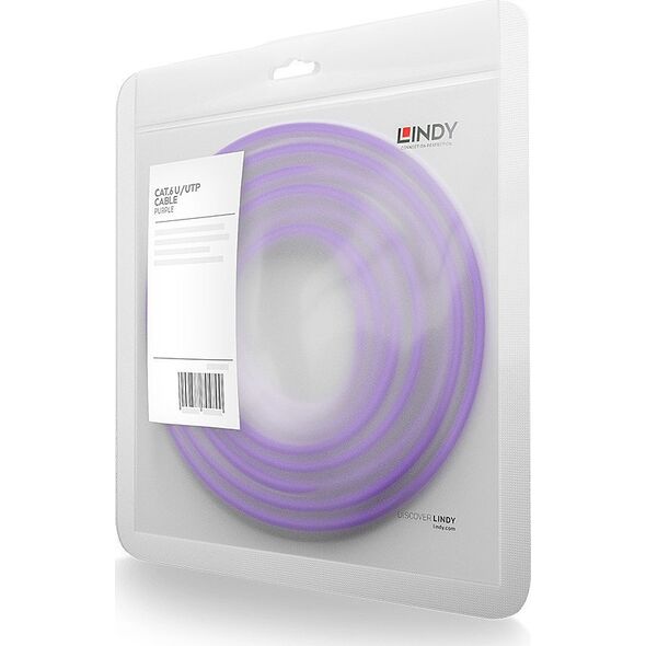 Lindy Lindy Patchkabel Cat6 U/UTP violett 5.00m 10009650 4002888481250