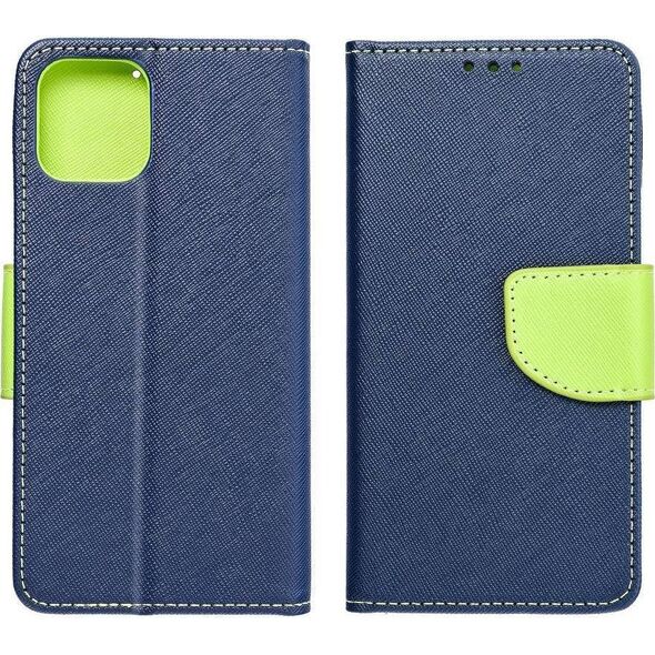 Kabury Fancy Book Etui KABURA FANCY BOOK Samsung Galaxy S22 Plus Granatowy Limonkowy Case 10009920 5903396133725