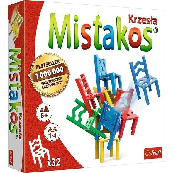 Trefl Gra Mistakos krzesła 4 osoby 10011384 5900511020748