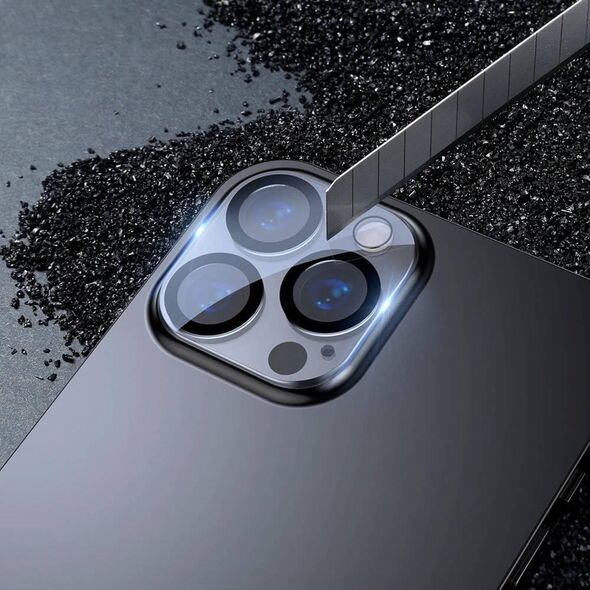 Baseus Baseus 2x szkło hartowane 0,3 mm na cały aparat obiektyw iPhone 13 Pro Max / iPhone 13 Pro (SGQK000102) 10014514 6932172601232