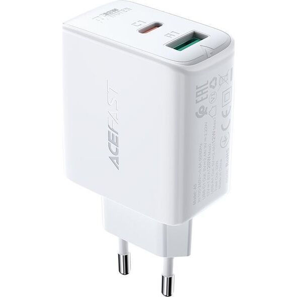 Ładowarka Acefast A5 1x USB-A 1x USB-C 2.4 A (6974316280125) 10016605 6974316280125