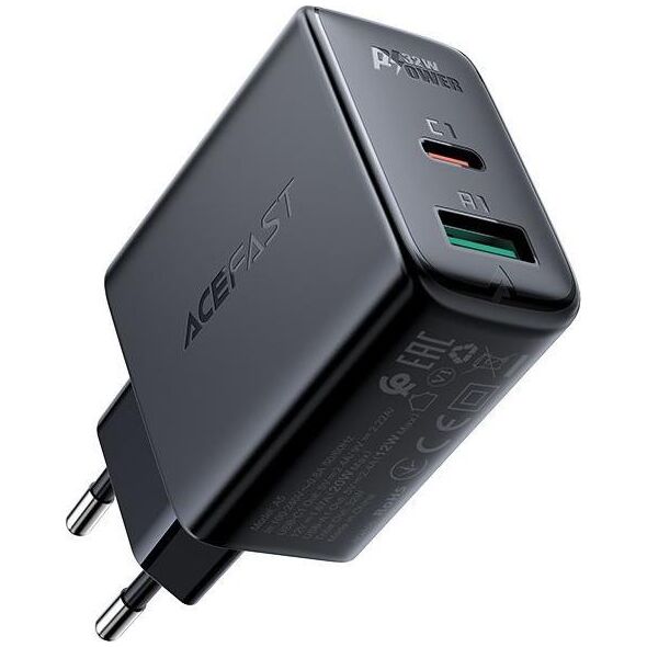 Ładowarka Acefast A5 1x USB-A 1x USB-C 2.4 A (6974316280125) 10016605 6974316280125
