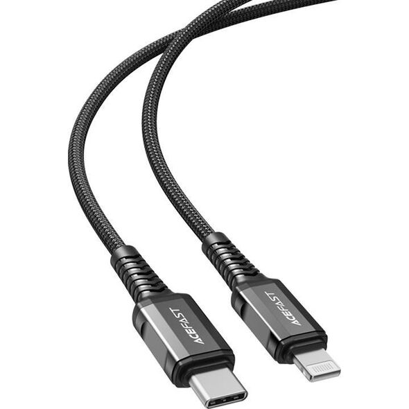 Kabel USB Acefast USB-C - Lightning 1.2 m Czarny (6974316280484) 10018006 6974316280484
