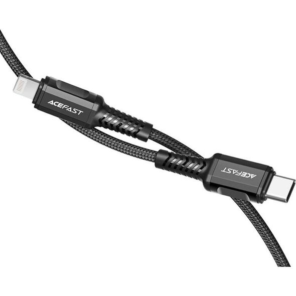 Kabel USB Acefast USB-C - Lightning 1.2 m Czarny (6974316280484) 10018006 6974316280484