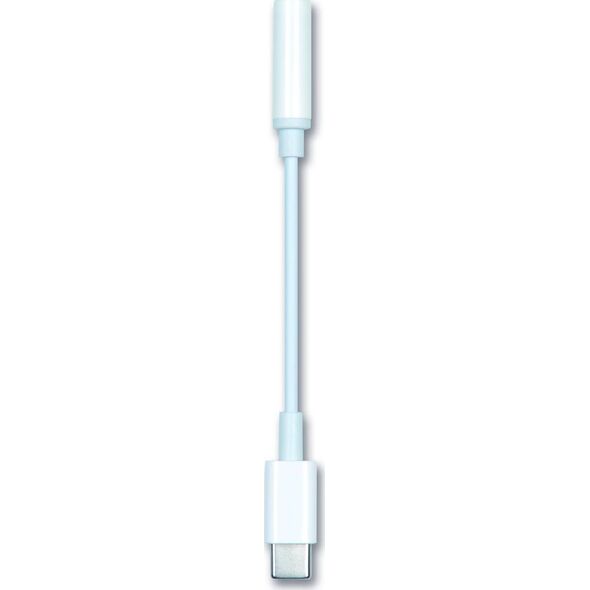 Kabel USB 2GO USB-C - mini Jack 3.5 mm 0.2 m Biały (797008) 10034975 4010425970082