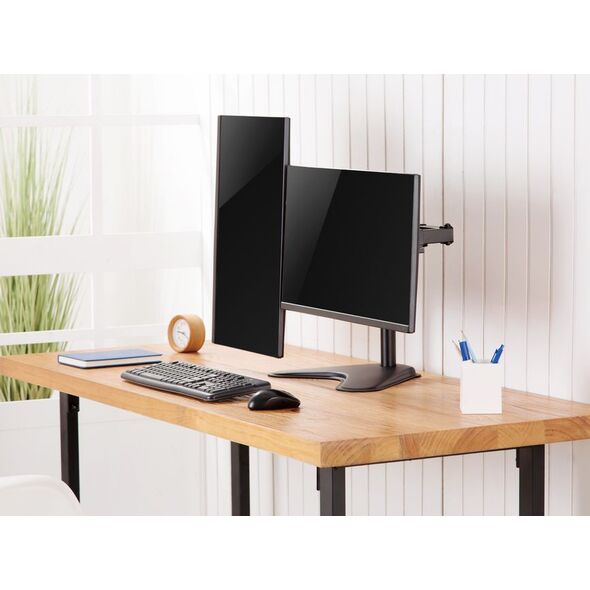Equip Stojak biurkowy na 2 monitory 17" - 32" (650123) 10035371 4015867222935