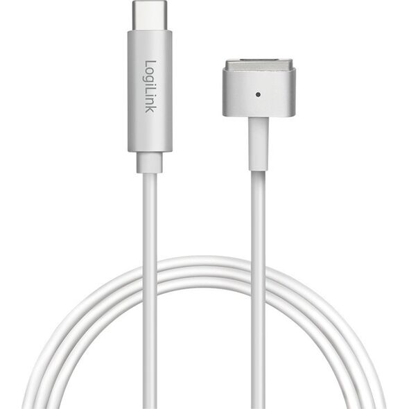 Kabel USB LogiLink USB-C - MagSafe 2 1.8 m Srebrny (PA0226) 10043666 4052792057362